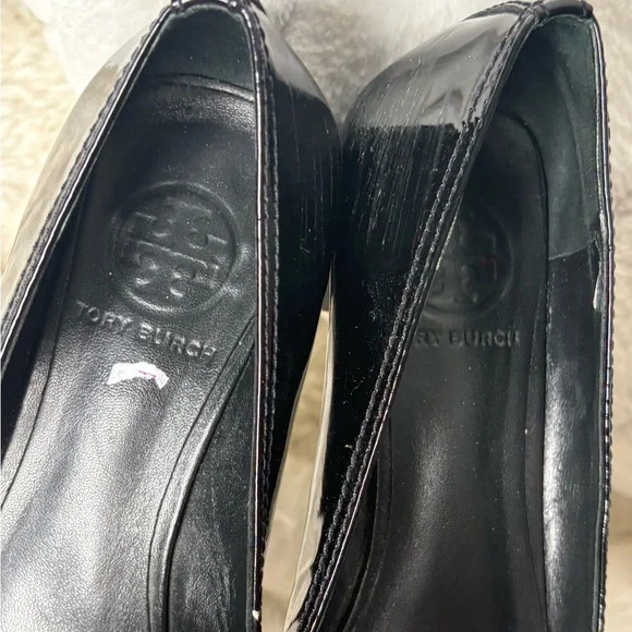 Tory Burch Black Patent Leather Heels Tory Burch Marion  Size 8 - Picture 3 of 7